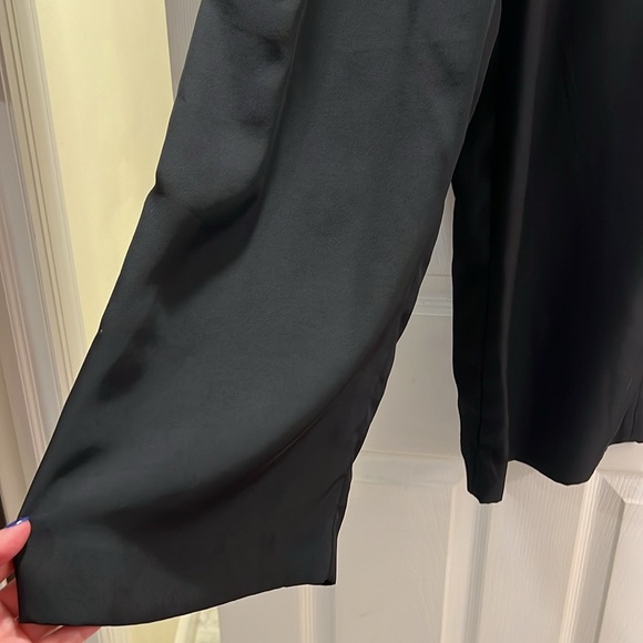 H&M Black Polyester Wide Leg Crop Pants - Picture 6 of 16